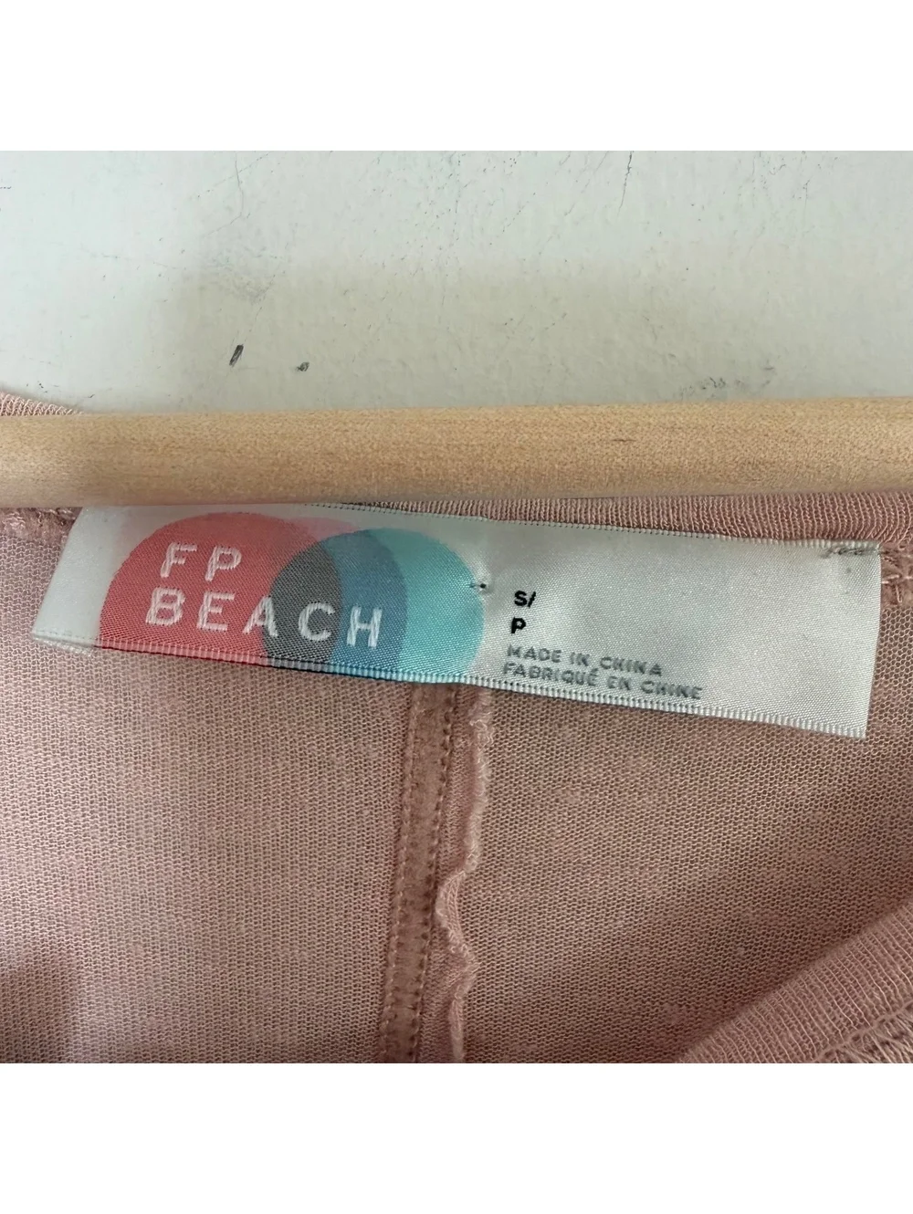 Free People Beach Pink Oversized Ruffle Hem Tunic Top Boho